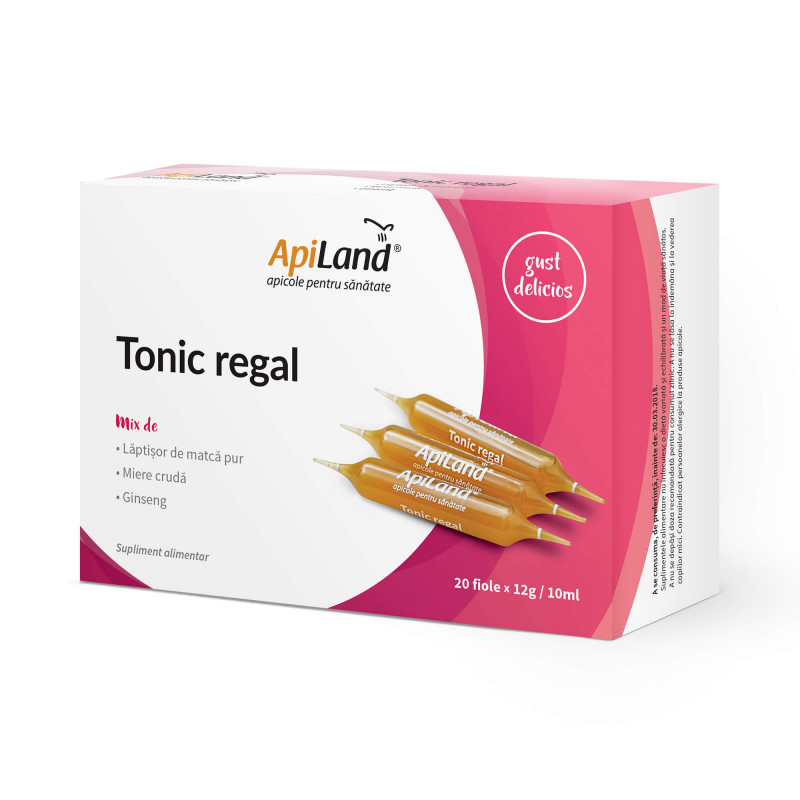 Tonic regal (10 fiole * 12 g) Apiland – 120 g Apiland Produse apicole